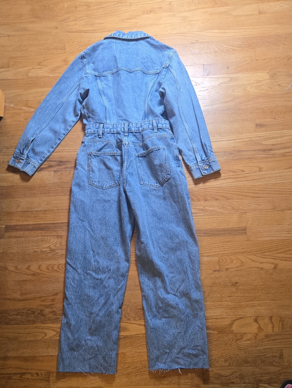 Zara Light Blue Denim Jumpsuit - Picture 5 of 8